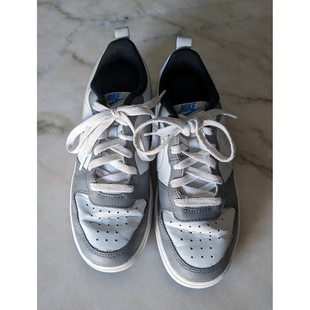 Nike Court Borough Low 2 "Pure Platinum/White/Cool Grey/Photo Blue" Grade School